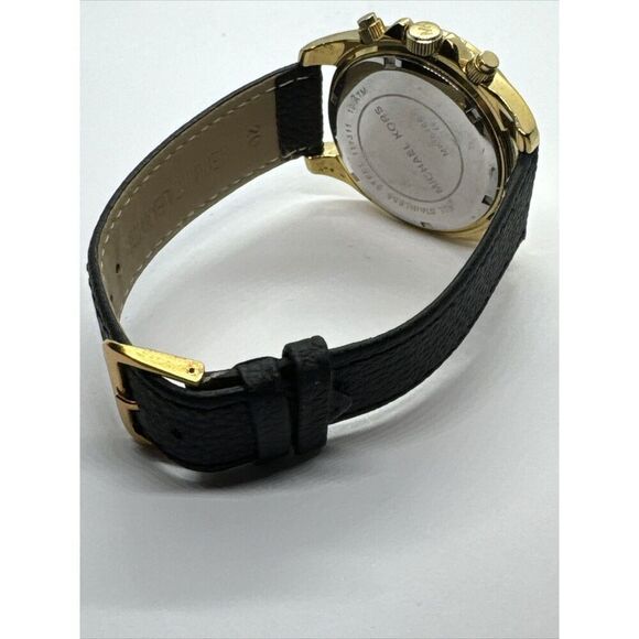 Michael Kors Blair MK5166 Women's Black Leather Analog Dial Quartz Watch JNA831 - Picture 10 of 11